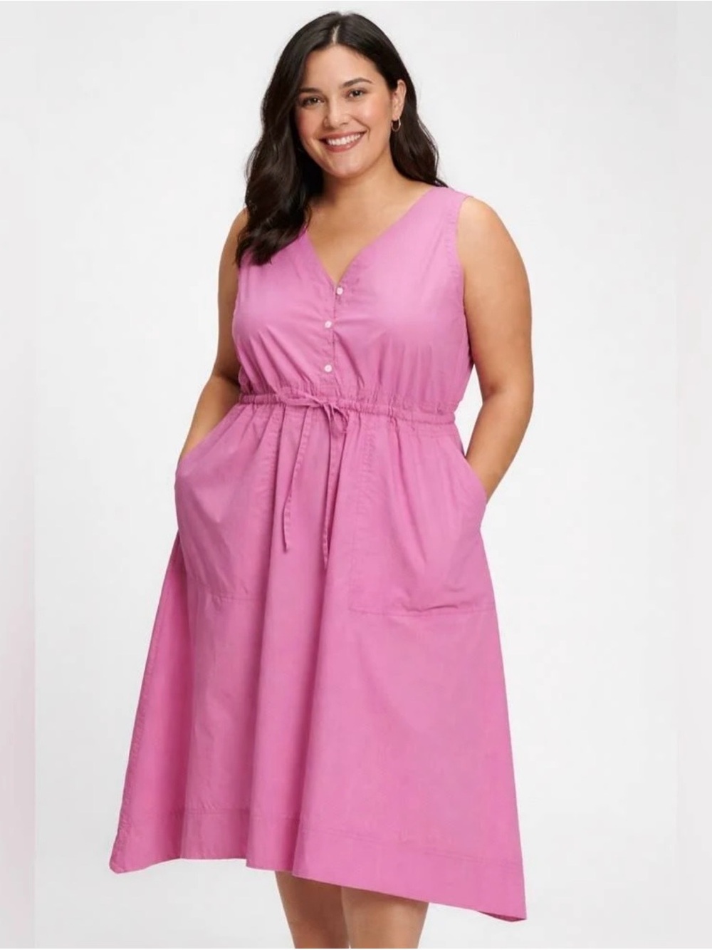 GAP Mauve Button-Front Dress - New With Tags